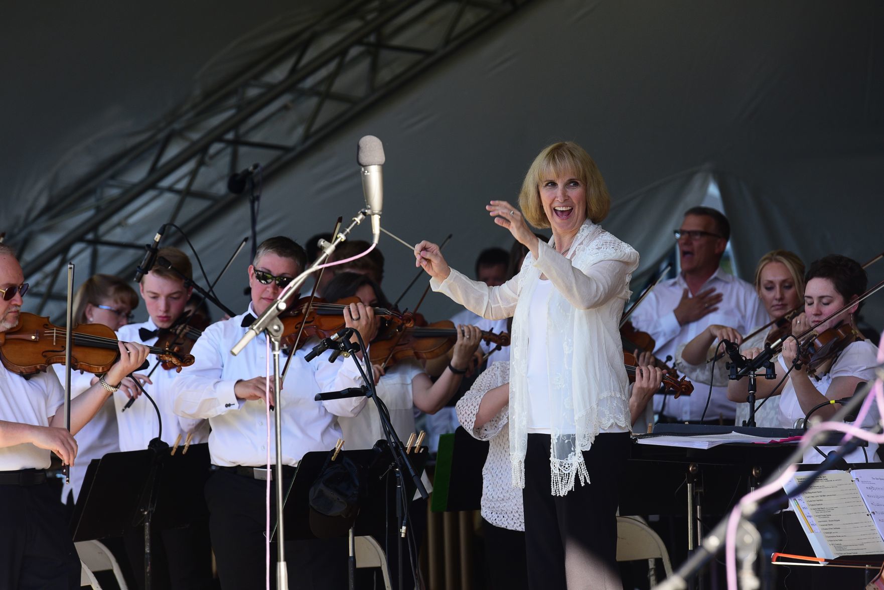 Music director of the Billing Symphony Orchestra Anne Harrigan